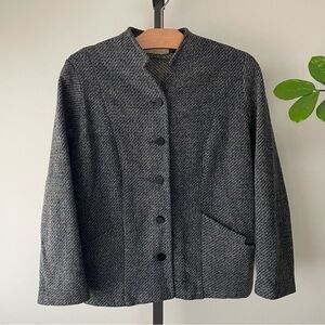 50s Vintage Paseo Wool Casuals Tweed Button Down Blazer Jacket 100% Wool Large